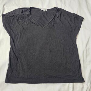 Michael Stars Black V-Neck Short Sleeve Top – Size M